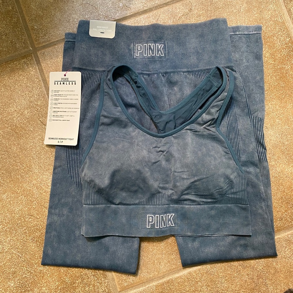 PINK Victoria’s Secret seamless legging/bra set